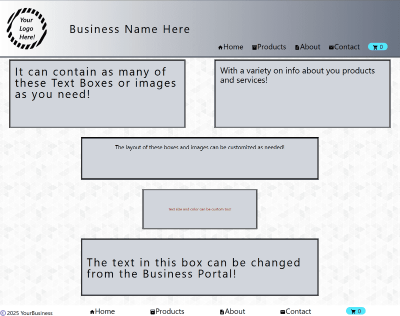 Small Business Template Preview